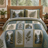 Pacific Northwest Forest Quilted 3-Piece Bedding Set