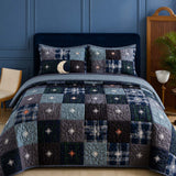 H.PAI Midnight Star Quilted 3-Piece Bedding Set