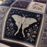 Luna Moth Quilted 3-Piece Bedding Set