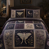 Luna Moth Quilted 3-Piece Bedding Set