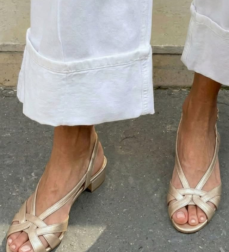 Nude Leather Sandals