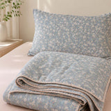 Botanical Floral 100% Cotton 4-Piece Summer Bedding Set
