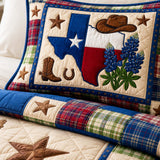 H.PAI Texas Western Quilted 3-Piece Bedding Set