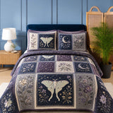 Luna Moth Quilted 3-Piece Bedding Set