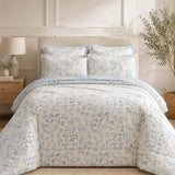 Botanical Floral 100% Cotton 4-Piece Summer Bedding Set