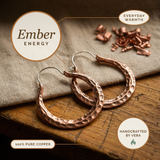Ember Copper Earrings