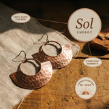 Sol Copper Earrings