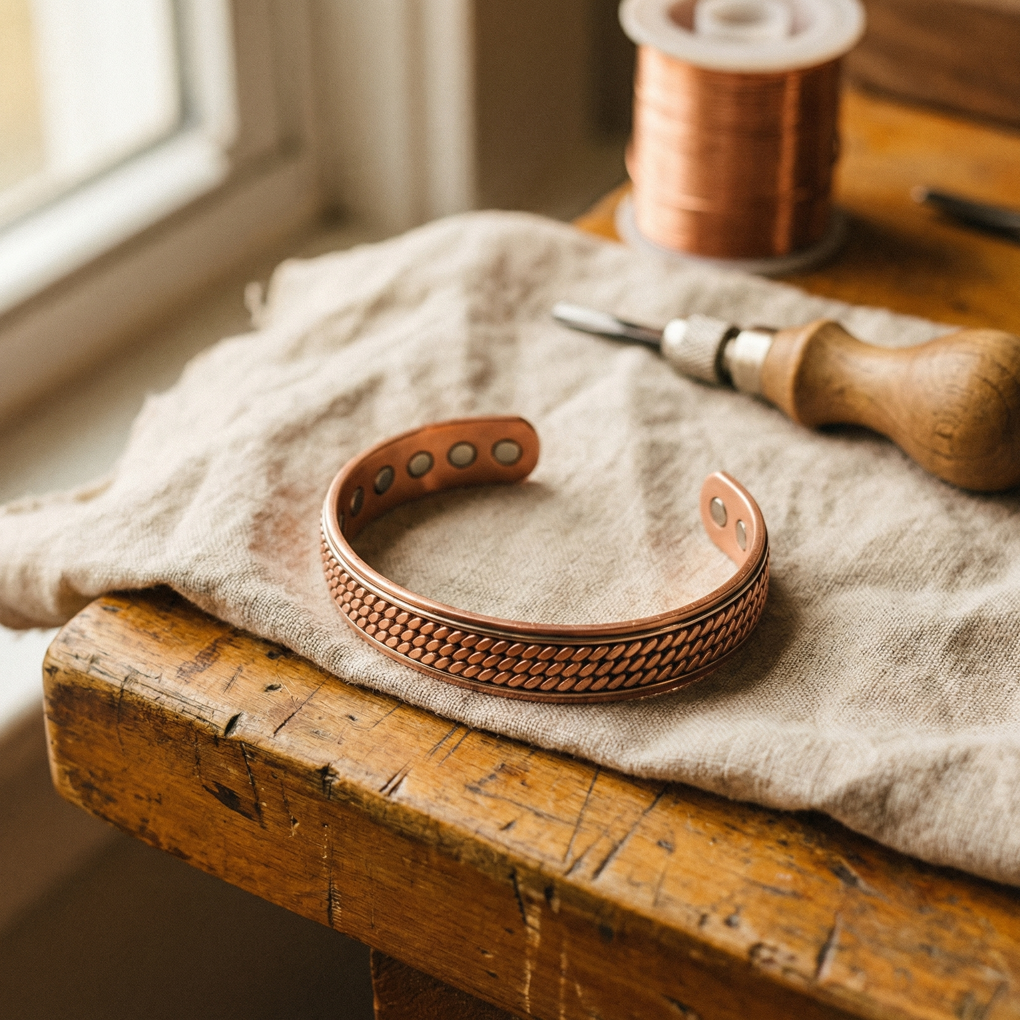 WAVE COPPER BRACELET