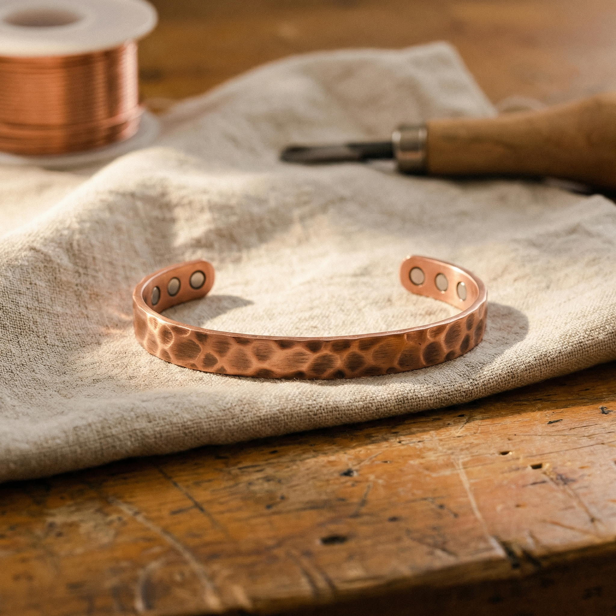 FURROW COPPER BRACELET