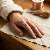 Grid Copper Ring