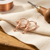 Swirl Copper Earrings