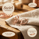 Swirl Copper Earrings