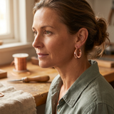 Marl Copper Earrings