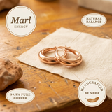 Marl Copper Earrings