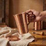 HAND-HAMMERED COPPER JUG
