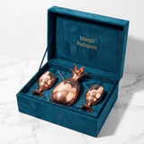 Hand Hammered Copper Pineapple Glass Set