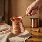 Hand Hammered Copper Coffee Maker